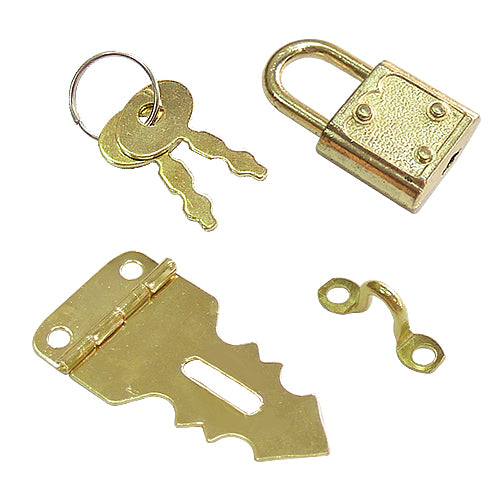 Flower box buckle with lock - bronze (gold) color YA011YG