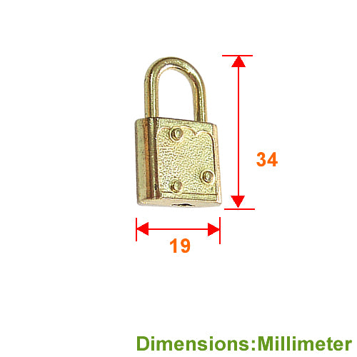 Flower box buckle with lock - bronze (gold) color YA011YG
