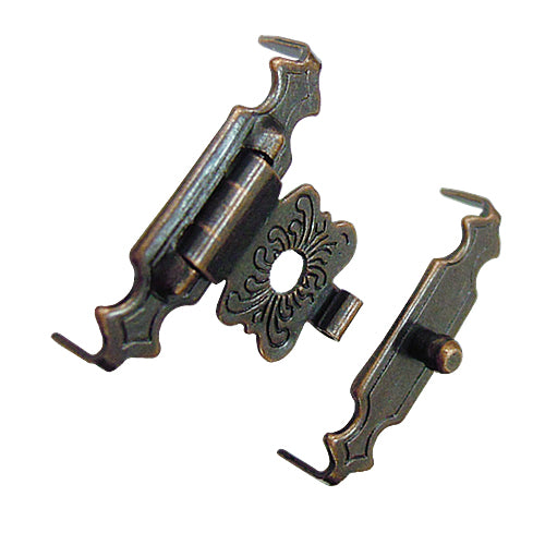 Japanese Chrysanthemum Buckle - Red Bronze YA016BR