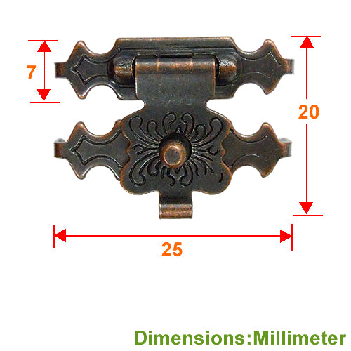 Japanese Chrysanthemum Buckle - Red Bronze YA016BR