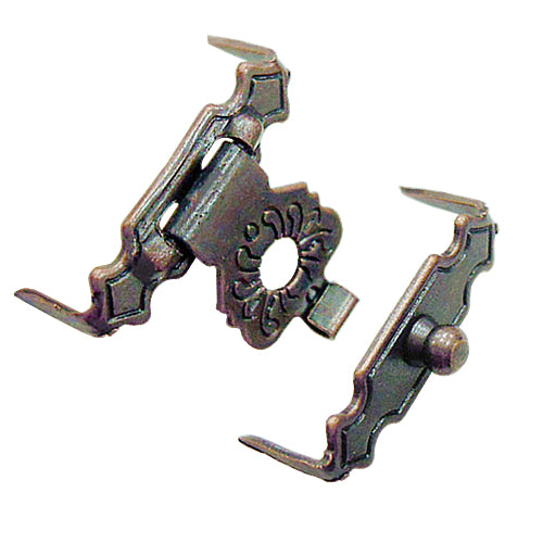 Japanese chrysanthemum lock - red bronze YA017BR