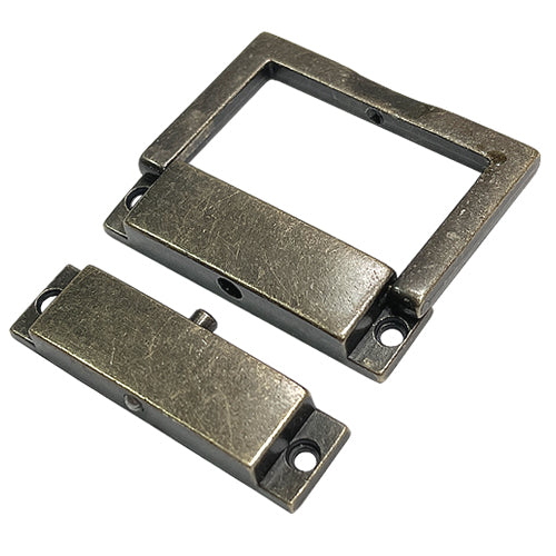 Big square box buckle - green bronze YA025BK