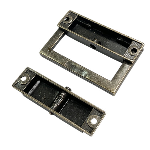 Big square box buckle - green bronze YA025BK