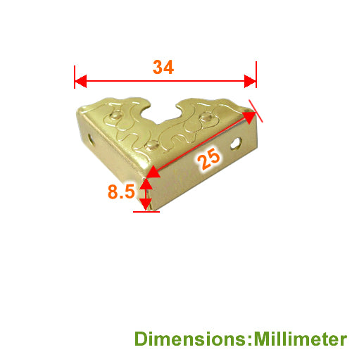 Mountain cloud corner sealing - bronze (gold) color YB001YG