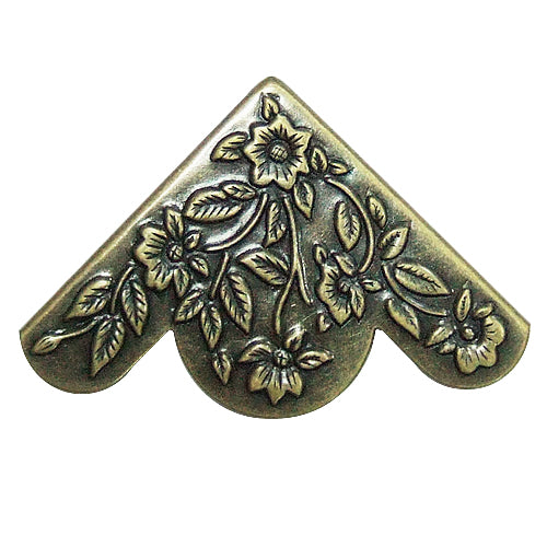Antique Carved Corner Seal - Green Bronze YB007BK