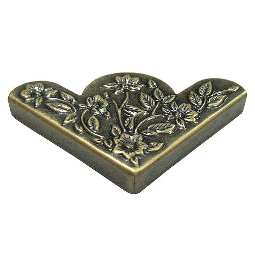 Antique Carved Corner Seal - Green Bronze YB007BK