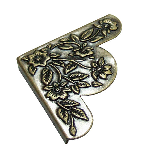 Antique Carved Corner Seal - Green Bronze YB007BK
