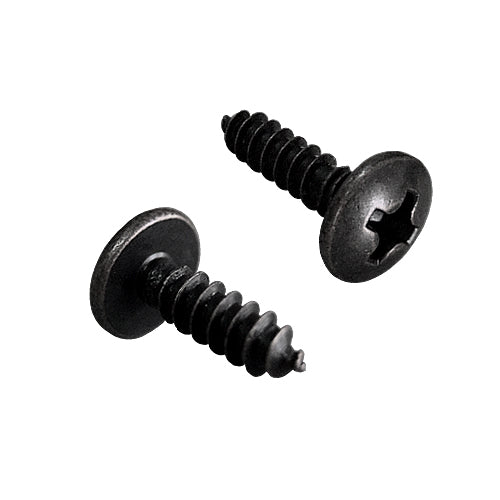 Round head 10mm wood screw - black YC100BL