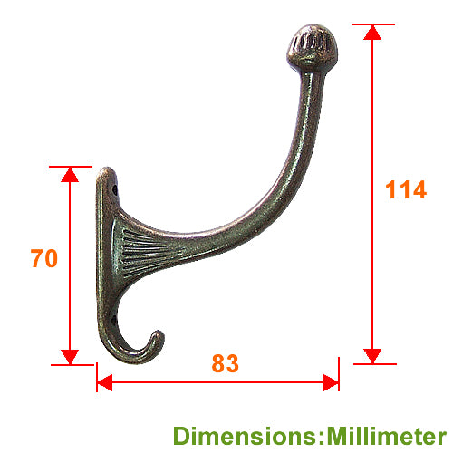 Classic style with large hooks for both ears - Bronze YD130BK