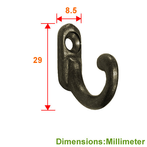 Country Style Single Ear Small Hook - Green Bronze YD290BK