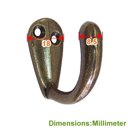 Country Style Single Ear Large Hook - Bronze YD380BK