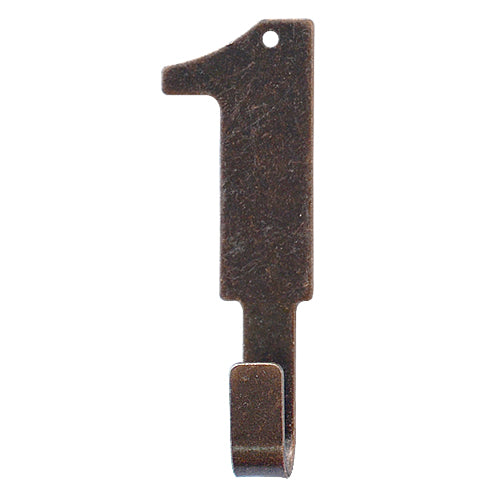 Japanese Country Style Number Hook【1】-Red Bronze YD601BR
