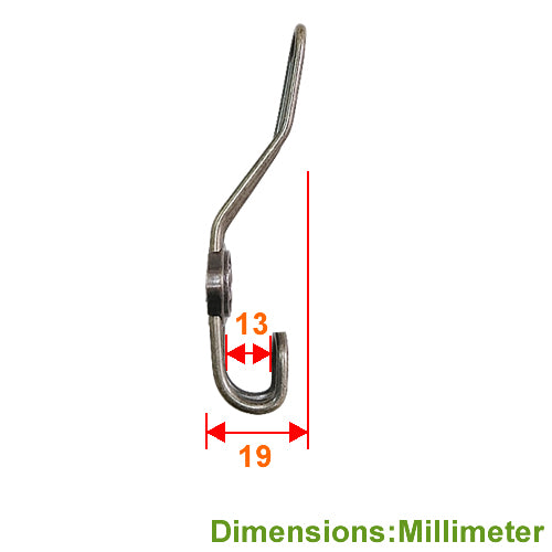 Japanese double line number hook 1 2 3 (3 pieces in a pack) - Bronze YD620BK