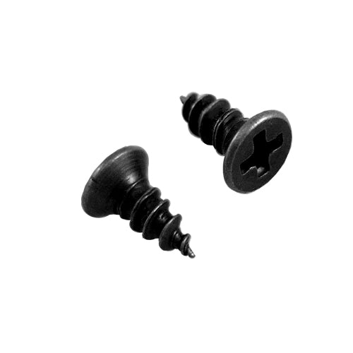 Flat head 6mm wood screw - black YF060BL