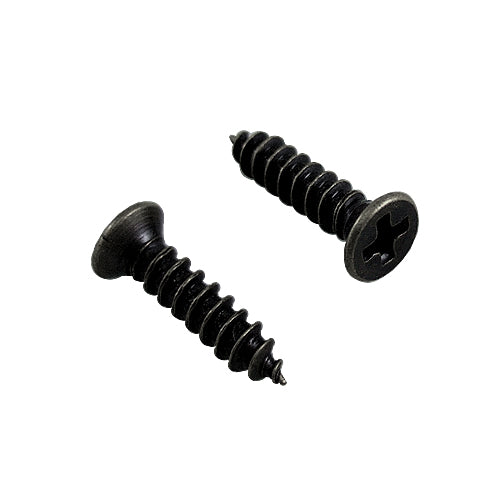 Flat head 8mm wood screw - black YF080BL