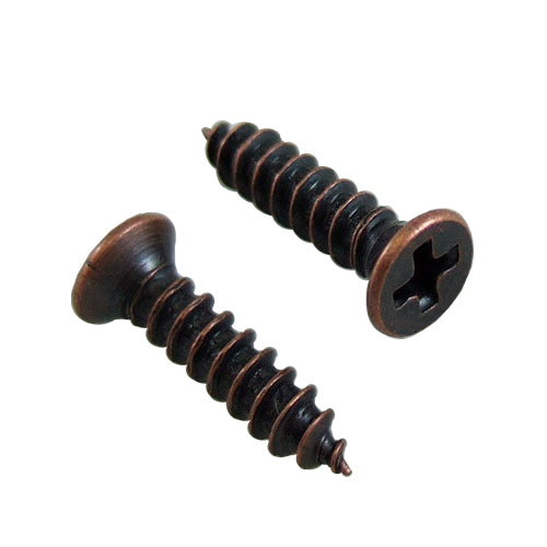 Flat head 12mm wood screw-red bronze YF120BR