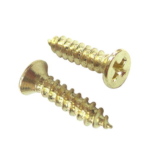 Flat head 13mm wood screw-bronze gold YF130YG