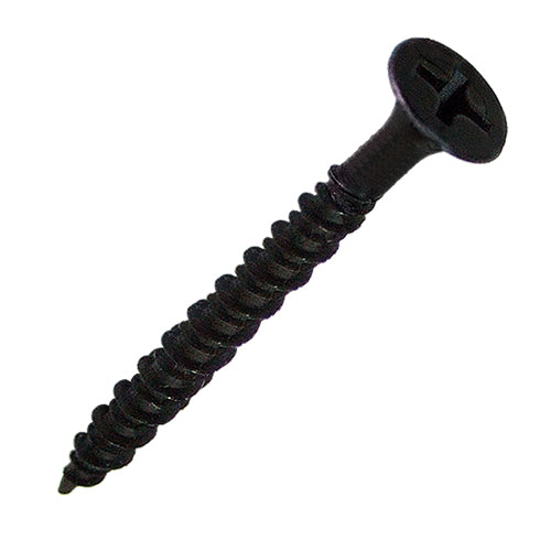 64mm high and low thread double helix woodworking screws - black <heat treatment> YG064BL