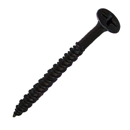 76mm high and low thread double helix woodworking screws - black <heat treatment> YG076BL