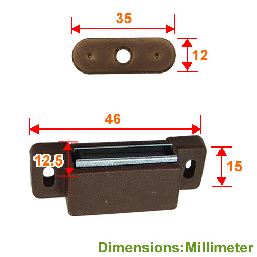 Magnetic door screen-brown YY001BR