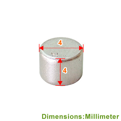 Powerful magnet 4*4mm - Nickel color YY044NI