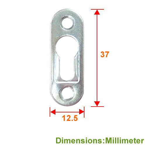 Photo frame hanging piece (small)/key hole piece- urium-plated YY1237SI
