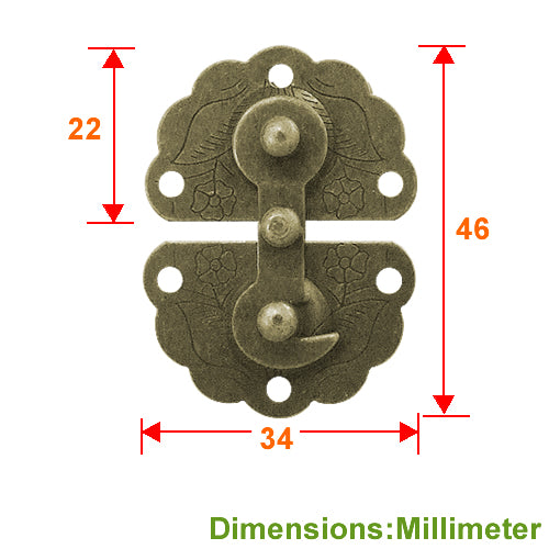 Ruyi Box Buckle Large - Green Bronze YA013BK