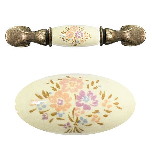 M-shaped country bouquet, bottom hole distance 76mm, ceramic handle-bronze base HM501BKMI