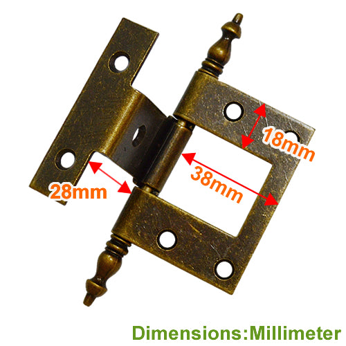 Corner Court Hinge - Bronze JA002BK