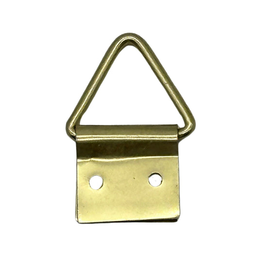 Triangle - Double piece - Double hole 13 x 13 mm - Bronze gold &lt;small hole&gt; QD1313YG