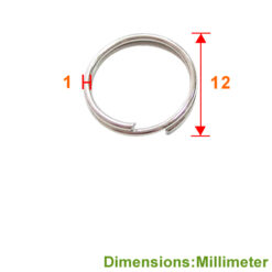 Alternative view of DB120 12mm 雙圈【圓鐵】2圈 圓鐵雙圈 - 鎳色 DB120NI