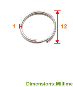 Alternative view of DB120 12mm 雙圈【圓鐵】2圈 圓鐵雙圈 - 鎳色 DB120NI