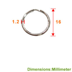 Alternative view of DB160 16mm 雙圈【三角鋼】2圈 三角鋼雙圈 - 鎳色 DB160NI