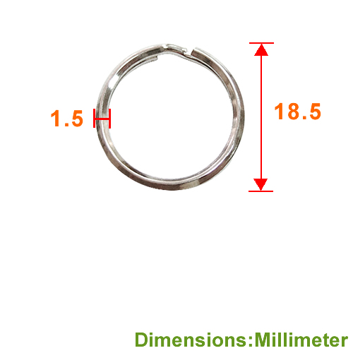 DB190 19mm 雙圈【三角鋼】2圈 三角鋼雙圈 - 鎳色 DB190NI 2 DB190 19mm 雙圈【三角鋼】2圈 三角鋼雙圈 - 鎳色 DB190NI:圖片 2