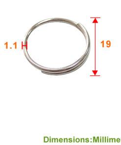 Alternative view of DB186 18mm 雙圈【圓鐵】1又1/2圈 圓鐵雙圈 - 鎳色 DB186NI