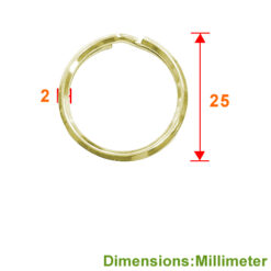 Alternative view of DB250 25mm 雙圈【三角鋼】2圈 三角鋼雙圈 - 青銅金色 DB250YG