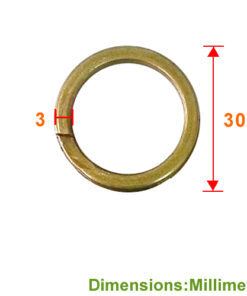 Alternative view of DB030 30mm 雙圈【平型鋼圈】2圈 平型雙圈 - 仿古色 DB030CF