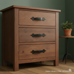 抽屜把手 櫥櫃把手 霧面壓花鐵把手 孔距 85mm (可微調) – 黑色 HD201BL