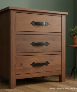 抽屜把手 櫥櫃把手 霧面壓花鐵把手 孔距 85mm (可微調) – 黑色 HD201BL