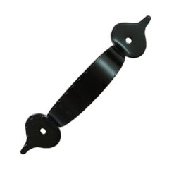 亮面水波紋鐵把手 孔距 85 mm (可微調) - 黑色 HD101BL