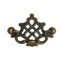古典菱格 小 鷹把手 孔距 64 mm - 青古銅色 HD119BK