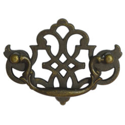 古典菱格 大 鷹把手 孔距 76 mm - 青古銅色 HD123BK