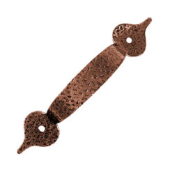 抽屜把手 櫥櫃把手 霧面壓花鐵把手 孔距 85mm (可微調) - 紅古銅色 HD201BR