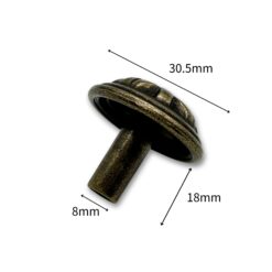 Alternative view of 網格把手 單孔 鋅合金- 咖啡古色 HD305CF