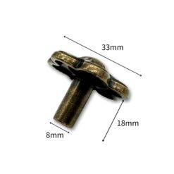 Alternative view of 迎春花把手 單孔 鋅合金- 咖啡古色 HD330CF