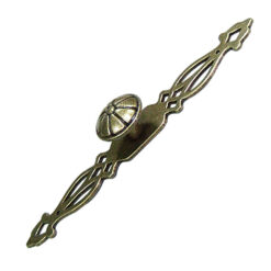 Alternative view of 太陽菊 + 簍雕 長飾片把手 - 咖啡古色 HD901CF