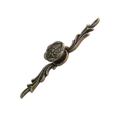 向日葵 小 + 小葵 長飾片把手 - 青古銅色 HD905BK