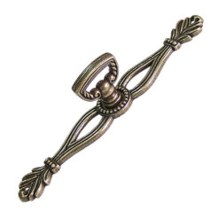 抽屜把手 櫥櫃把手 雙掬 + 雅典 長飾片把手- 咖啡古色 HD908CF