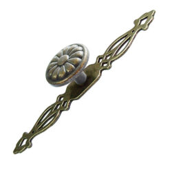 Alternative view of 古菊 + 簍雕 長飾片把手 - 咖啡古色 HD913CF