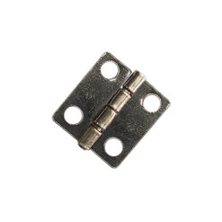 箱盒活頁 D型鉸鏈 12x13mm- 黑鎳色 JD005BC